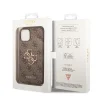 iPhone 15 Guess PU 4G Metal Logo telefontok barna (GUHCP15S4GMGBR) thumbnail