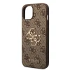 iPhone 15 Guess PU 4G Metal Logo telefontok barna (GUHCP15S4GMGBR) thumbnail
