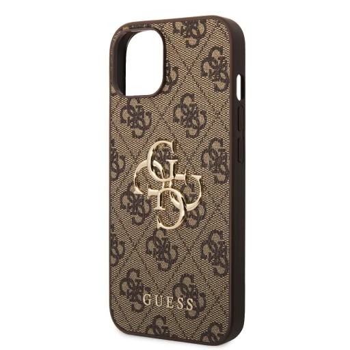 iPhone 15 Guess PU 4G Metal Logo telefontok barna (GUHCP15S4GMGBR) - 6