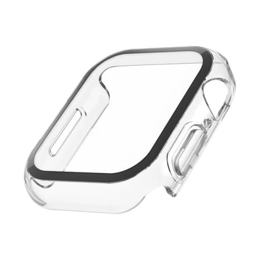 Apple Watch 8/7/6/5/4/SE (44/45mm) Belkin ScreenForce TemperedCurve 2 az 1-ben kijelzővédő és tok - Clear/átlátszó - 7