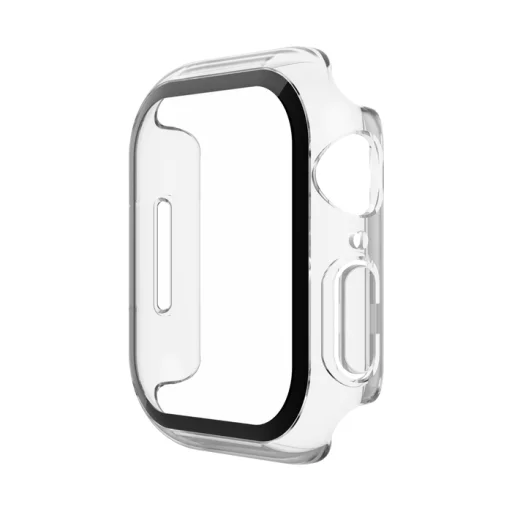 Apple Watch 8/7/6/5/4/SE (44/45mm) Belkin ScreenForce TemperedCurve 2 az 1-ben kijelzővédő és tok - Clear/átlátszó - 2