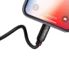 Baseus 3 az 1-ben USB-C / Lightning / Micro USB kábel 3.5A 0.3m (fekete) - 4