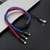 Baseus 3 az 1-ben USB-C / Lightning / Micro USB kábel 3.5A 0.3m (fekete) - 14