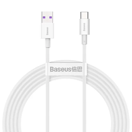 Baseus USB-A - USB-C Baseus Superior sorozatú kábel, 66W, 2m (fehér) - 1