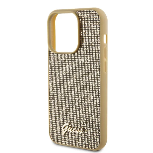 iPhone 15 Pro Guess PU Square Mirror Script Logo tok arany (GUHCP15LPMSDGSD) - 6