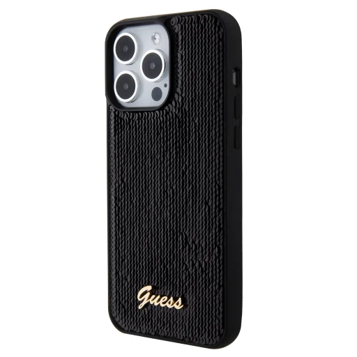 iPhone 15 Pro Guess Sequin Script Logo tok fekete (GUHCP15LPSFDGSK) - 2