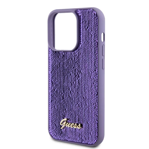 Guess Sequin Script Logo tok iPhone 14 Pro Max lila - 5