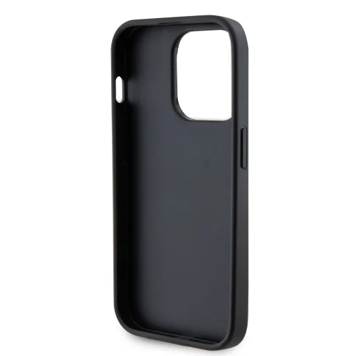 iPhone 15 Guess PU 4G Strass Metal Logo tok fekete (GUHCP15SPS4DGPK) - 3