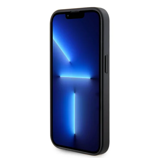 iPhone 15 Guess PU 4G Strass Metal Logo tok fekete (GUHCP15SPS4DGPK) - 5