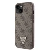 iPhone 15 Guess PU 4G Strass Triangle Metal Logo tok + Crossbody pánt barna (GUHCP15SP4TDSCPW) thumbnail