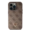 iPhone 15 Pro Guess PU 4G Strass Triangle Metal Logo tok + Crossbody pánt barna (GUHCP15LP4TDSCPW) thumbnail