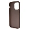 iPhone 15 Pro Guess PU 4G Strass Triangle Metal Logo tok + Crossbody pánt barna (GUHCP15LP4TDSCPW) thumbnail