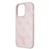 iPhone 15 Pro Guess PU 4G Strass Triangle Metal Logo tok + Crossbody pánt rózsaszín (GUHCP15LP4TDSCPP) thumbnail