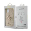 iPhone 15 Guess PU Fixed Glitter 4G Metal Logo telefontok arany (GUHCP15SHG4SGD) thumbnail