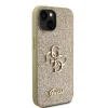 iPhone 15 Guess PU Fixed Glitter 4G Metal Logo telefontok arany (GUHCP15SHG4SGD) thumbnail