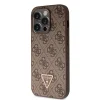 iPhone 15 Pro Guess PU 4G Strass Triangle Metal Logo tok + Crossbody pánt barna (GUHCP15LP4TDSCPW) thumbnail