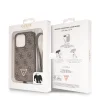 iPhone 15 Pro Guess PU 4G Strass Triangle Metal Logo tok + Crossbody pánt barna (GUHCP15LP4TDSCPW) thumbnail