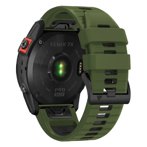 Garmin Fenix 3/5X/3HR/5X Plus/6X/6X Pro/7X Tech-Protect Iconband Pro óraszíj katonai zöld/fekete - 4