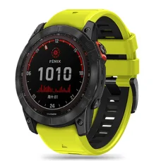 Garmin Fenix 3/5X/3HR/5X Plus/6X/6X Pro/7X Tech-Protect Iconband Pro óraszíj katonai lime/fekete