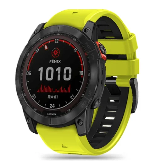 Garmin Fenix 3/5X/3HR/5X Plus/6X/6X Pro/7X Tech-Protect Iconband Pro óraszíj katonai lime/fekete - 5