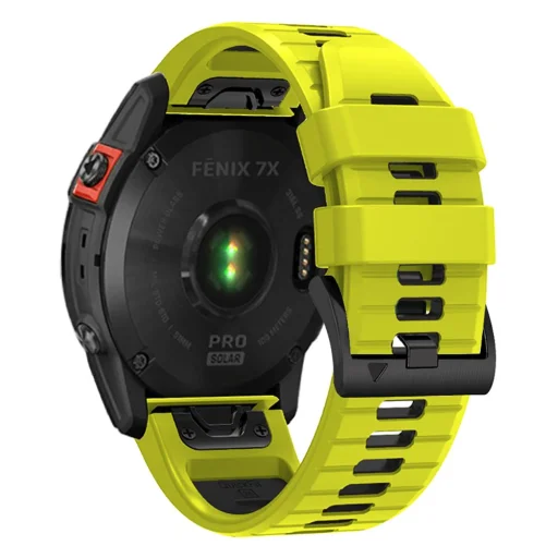 Garmin Fenix 3/5X/3HR/5X Plus/6X/6X Pro/7X Tech-Protect Iconband Pro óraszíj katonai lime/fekete - 2