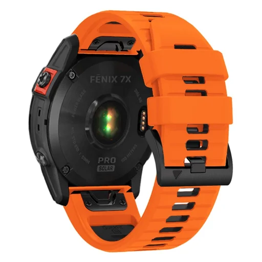 Garmin Fenix 3/5X/3HR/5X Plus/6X/6X Pro/7X Tech-Protect Iconband Pro óraszíj katonai narancs/fekete - 4