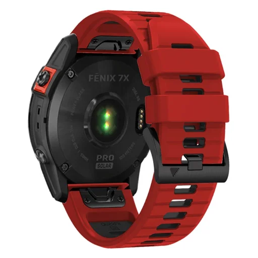 Garmin Fenix 5/6/6 Pro/7 Tech-Protect Iconband Pro óraszíj katonai piros/fekete - 5
