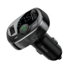 Baseus T típusú Bluetooth FM transmitter 2xUSB microSD és autós töltő (fekete) thumbnail