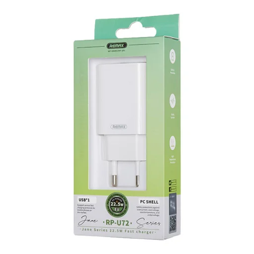 Remax RP-U72 USB-A hálózati töltő adapter 22.5W (fehér) - 2