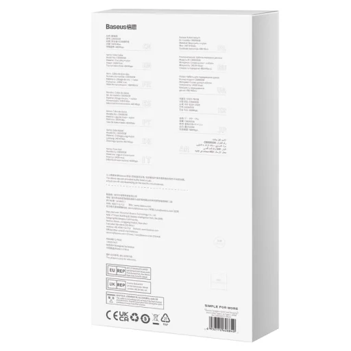 Baseus Tungsten Gold USB-C - USB-C kábel 240W 3m (fekete) - 6