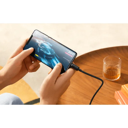 Baseus Tungsten Gold USB-C - USB-C kábel 240W 1m (fekete) - 5