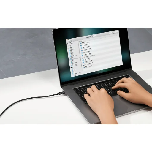 Baseus Tungsten Gold USB-C - USB-C kábel 240W 1m (fekete) - 7