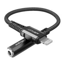 Acefast C1-05 Lightning - mini jack 3.5mm átalakító adapter 18cm (fekete)