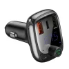 Baseus T Shaped S-13 Bluetooth FM transmitter és autós töltő 2x USB-A, USB-C 36W QC 4.0 PD CCMT000101 - 7
