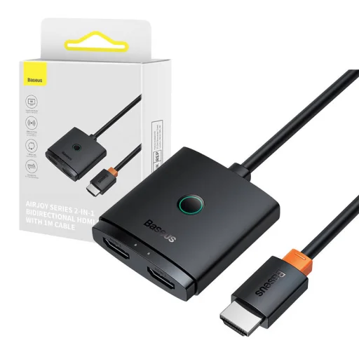 Baseus HDMI Switch elosztó adapter 1m - 9