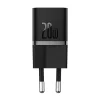 Baseus GaN5 mini USB-C hálózati töltő adapter 20W (fekete) - 5
