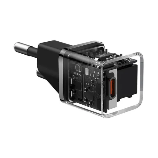 Baseus GaN5 mini USB-C hálózati töltő adapter 20W (fekete) - 8