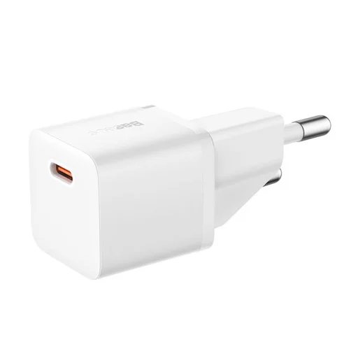 Baseus GaN5 mini USB-C hálózati töltő adapter 20W (fehér) - 3