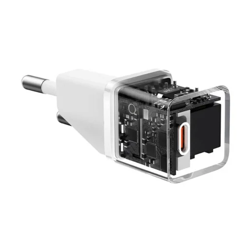 Baseus GaN5 mini USB-C hálózati töltő adapter 20W (fehér) - 4