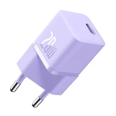 Baseus GaN5 mini USB-C hálózati töltő adapter 20W (lila)