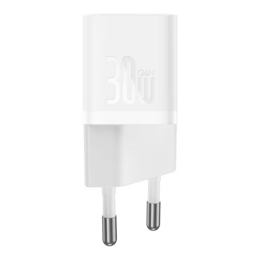 Baseus GaN5 mini USB-C hálózati töltő adapter 30W (fehér) - 2