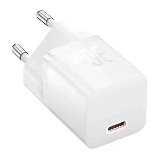 Baseus GaN5 mini USB-C hálózati töltő adapter 30W (fehér) - 4