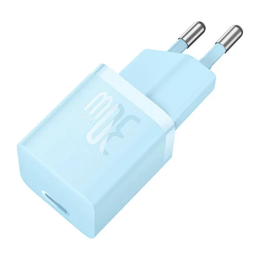 Baseus GaN5 mini USB-C hálózati töltő adapter 30W (kék) - 6