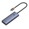 Baseus UltraJoy Series 5 az 1-ben USB-C HUB, elosztó adapter (HDMI 4K@30Hz + 3x USB 3.0 + 1x PD) (szürke) thumbnail