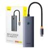 Baseus UltraJoy Series 5 az 1-ben USB-C HUB, elosztó adapter (HDMI 4K@30Hz + 3x USB 3.0 + 1x PD) (szürke) thumbnail