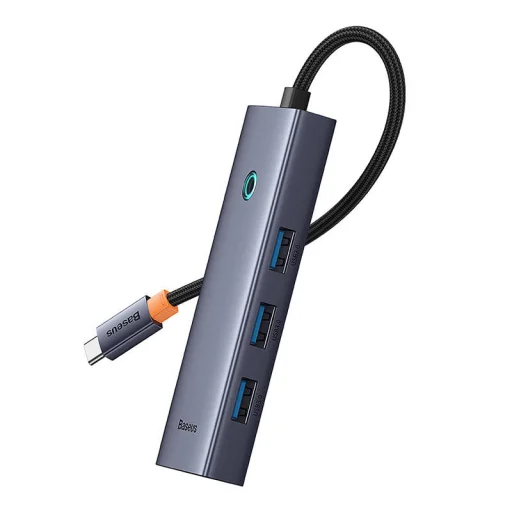 Baseus UltraJoy Series 5 az 1-ben USB-C HUB, elosztó adapter (HDMI 4K@30Hz + 3x USB 3.0 + 1x PD) (szürke) - 9