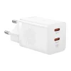  Baseus GaN5 hálózati töltő adapter 2x USB-C 40W (fehér) thumbnail