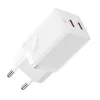  Baseus GaN5 hálózati töltő adapter 2x USB-C 40W (fehér) thumbnail