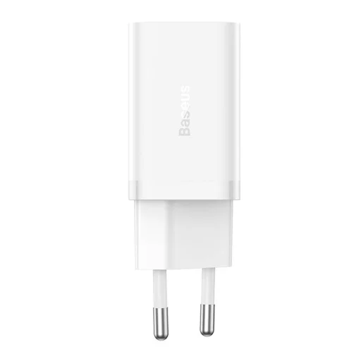  Baseus GaN5 hálózati töltő adapter 2x USB-C 40W (fehér) - 3
