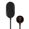 Baseus autós szivargyújtós töltő és elosztó USB-A, USB-C 30W - 3
